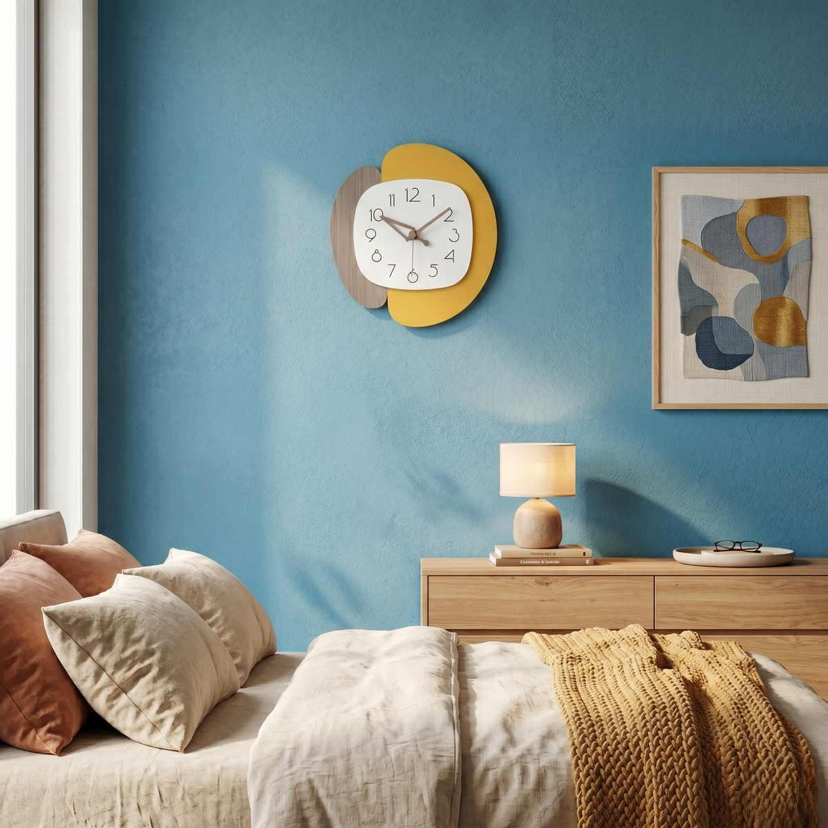 Horloge salon scandinave