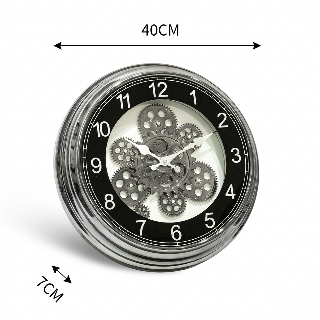 Horloge steampunk chiffres arabes