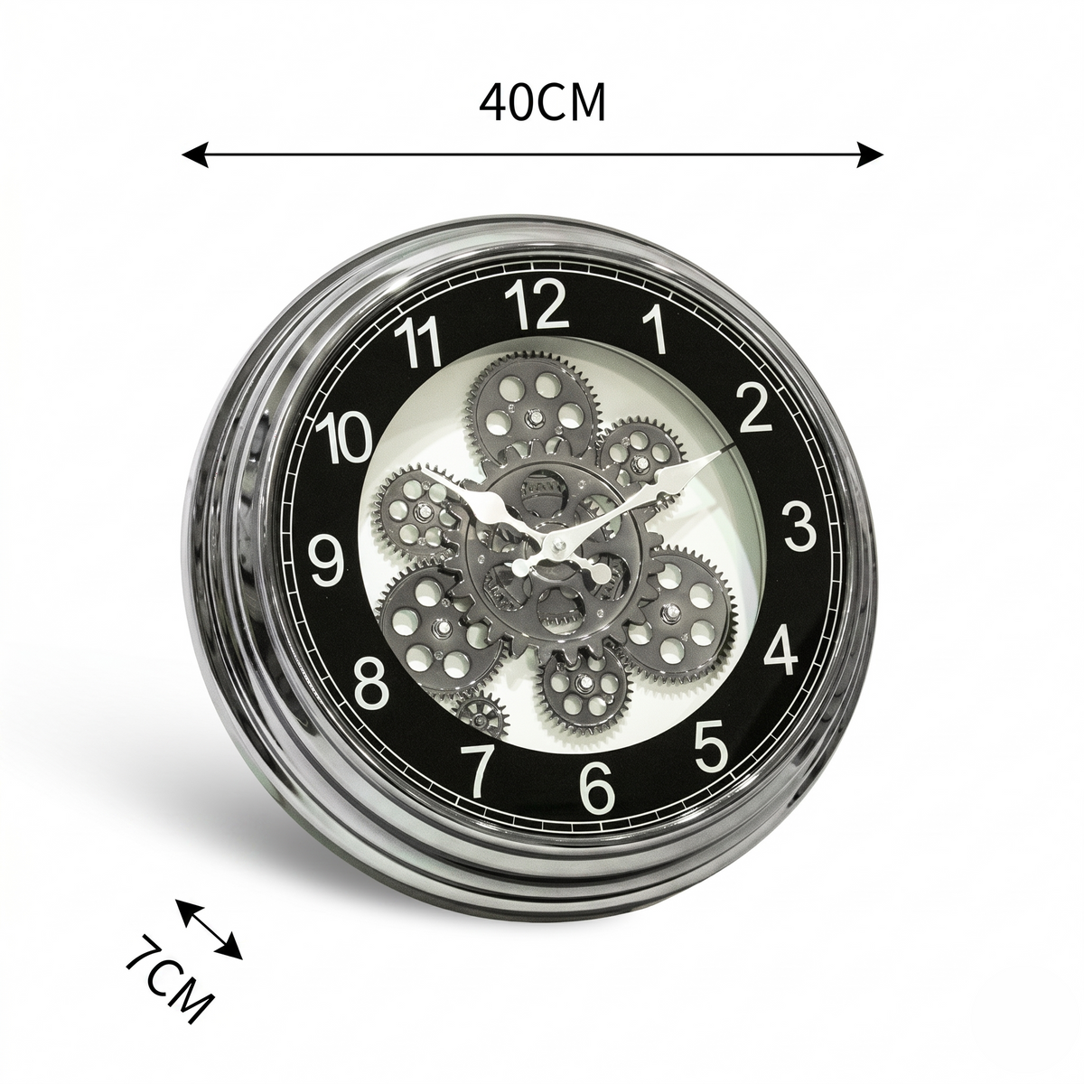 Horloge steampunk chiffres arabes