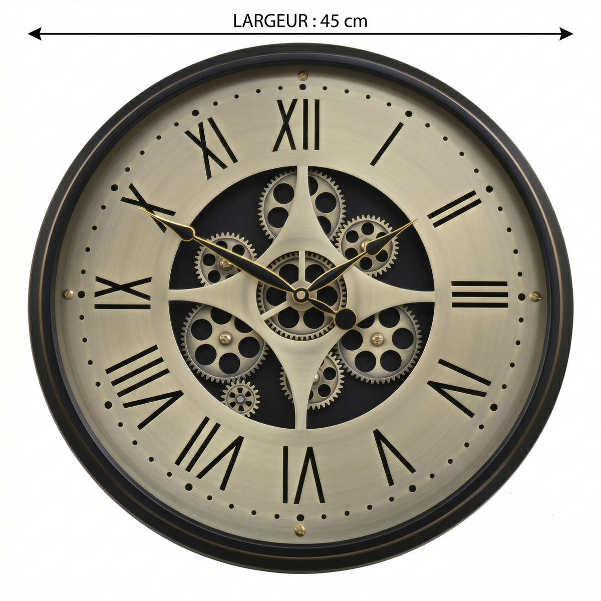 Horloge steampunk engrenage dynamique