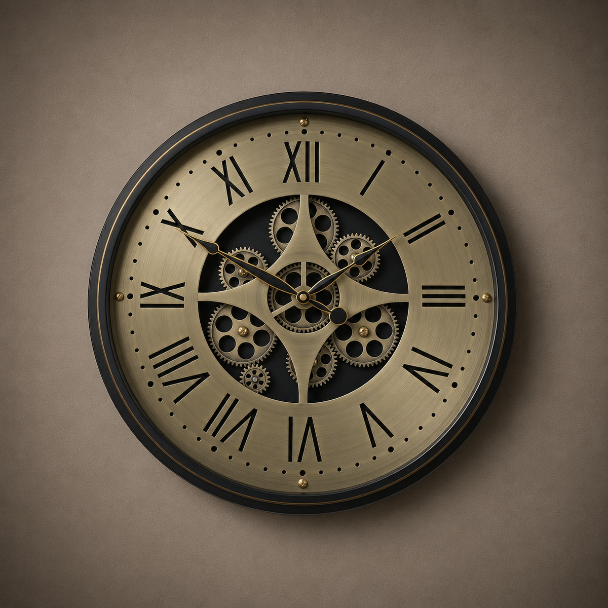 Horloge steampunk engrenage dynamique