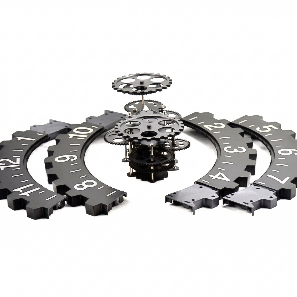 Horloge steampunk industrielle