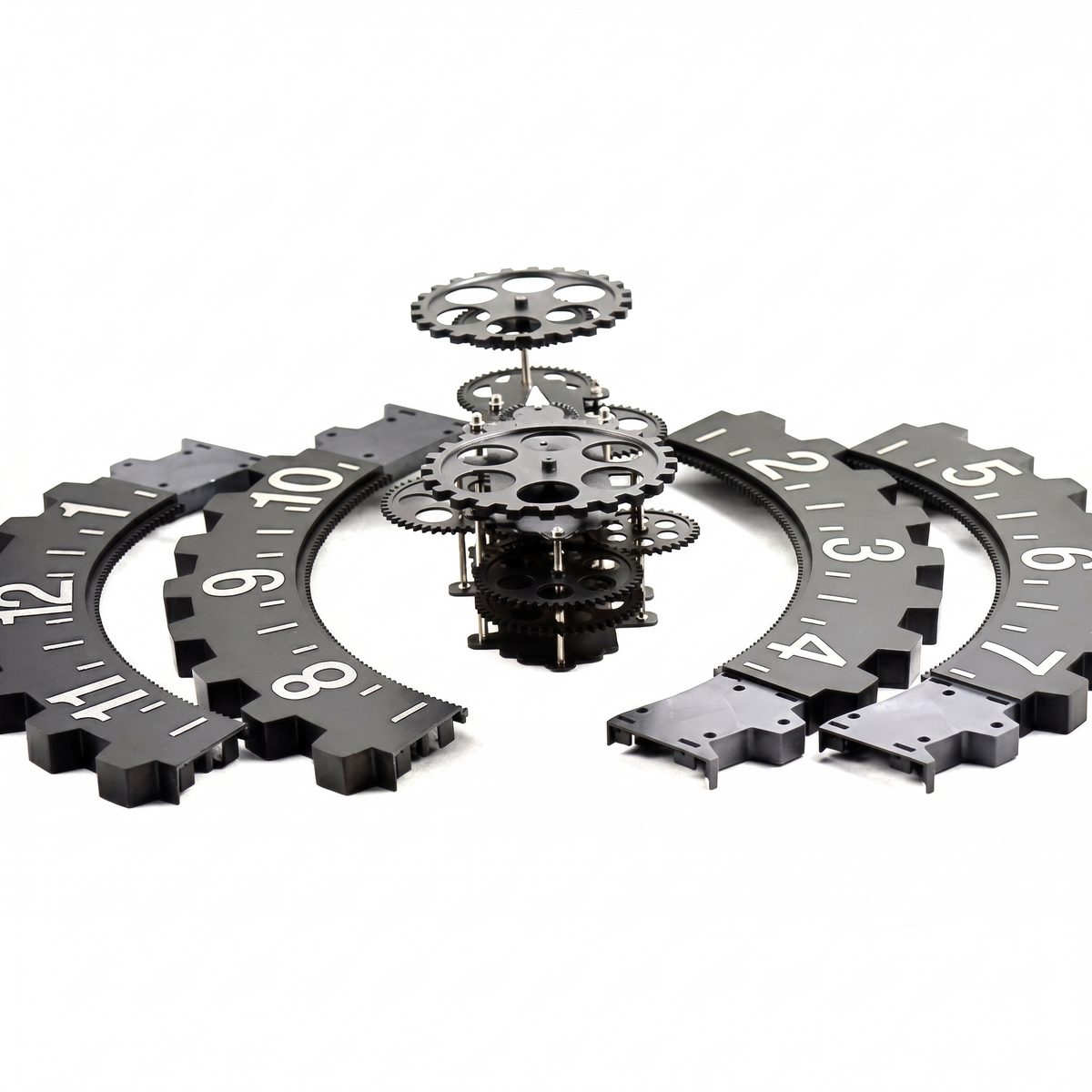 Horloge steampunk industrielle