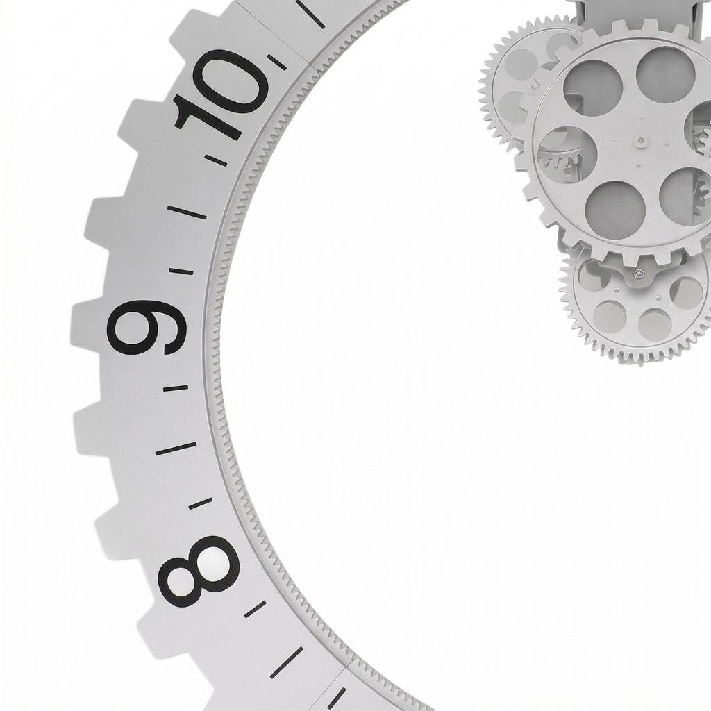 Horloge steampunk industrielle