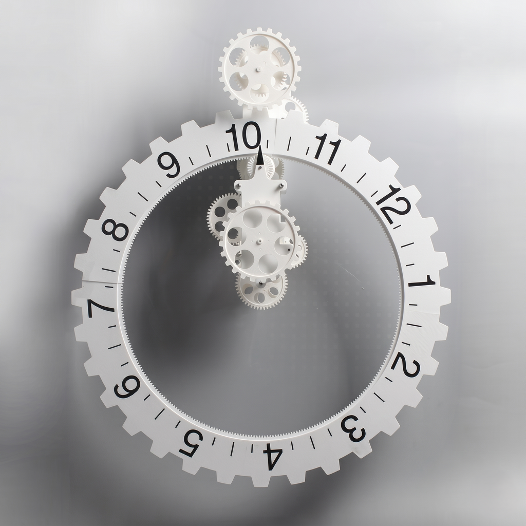 Horloge steampunk industrielle
