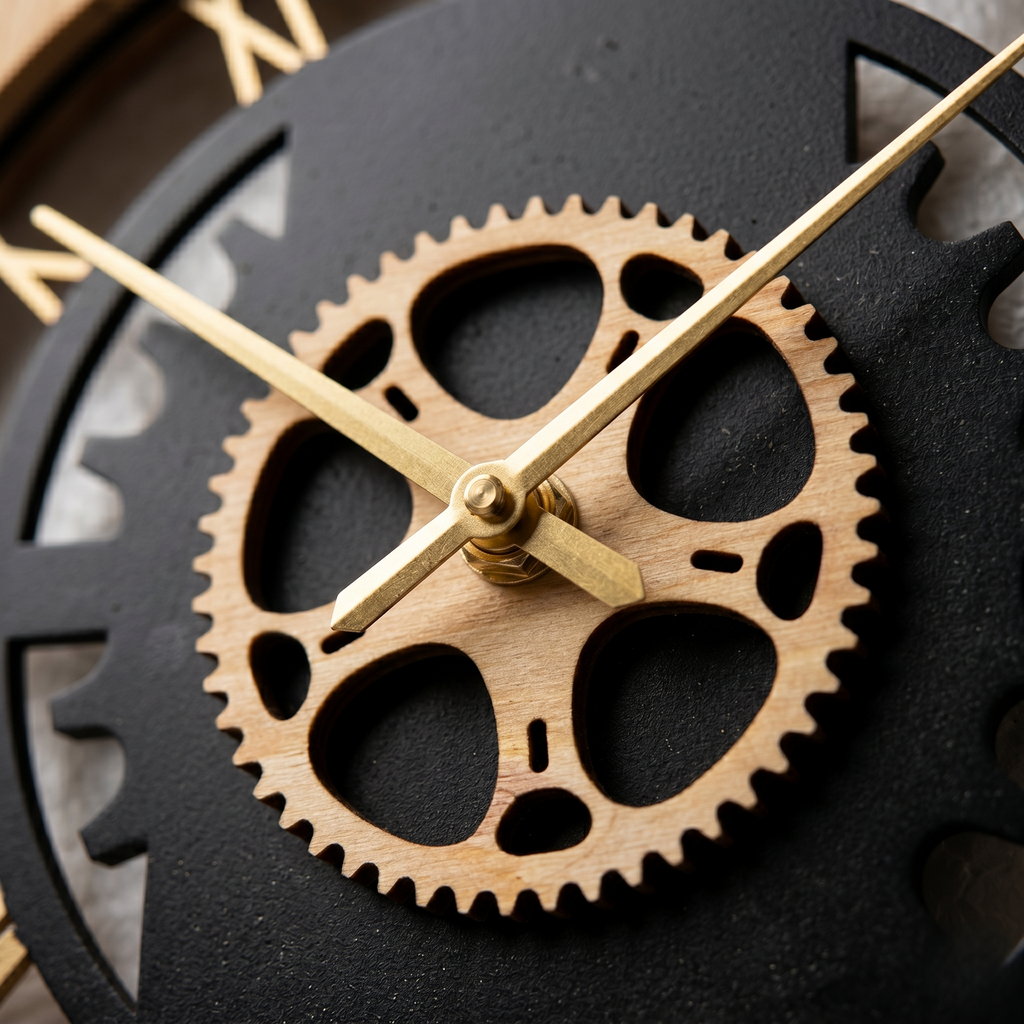 Horloge style industriel 60 cm