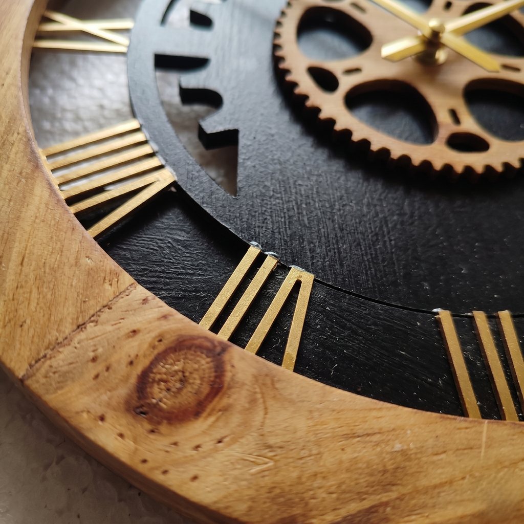 Horloge style industriel 60 cm