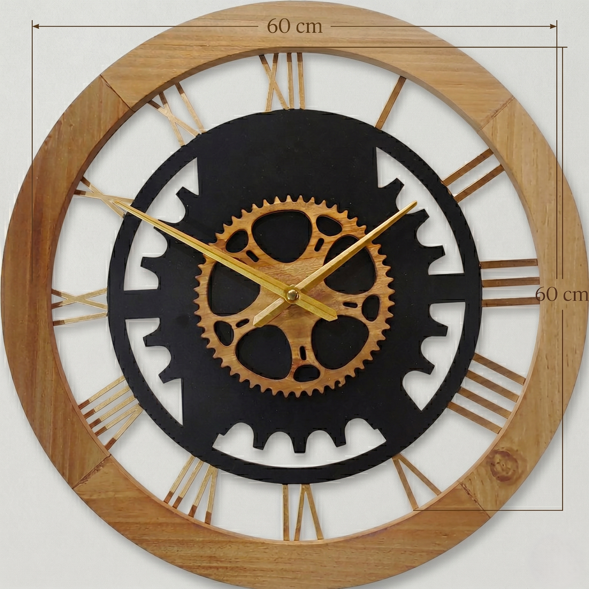 Horloge style industriel 60 cm