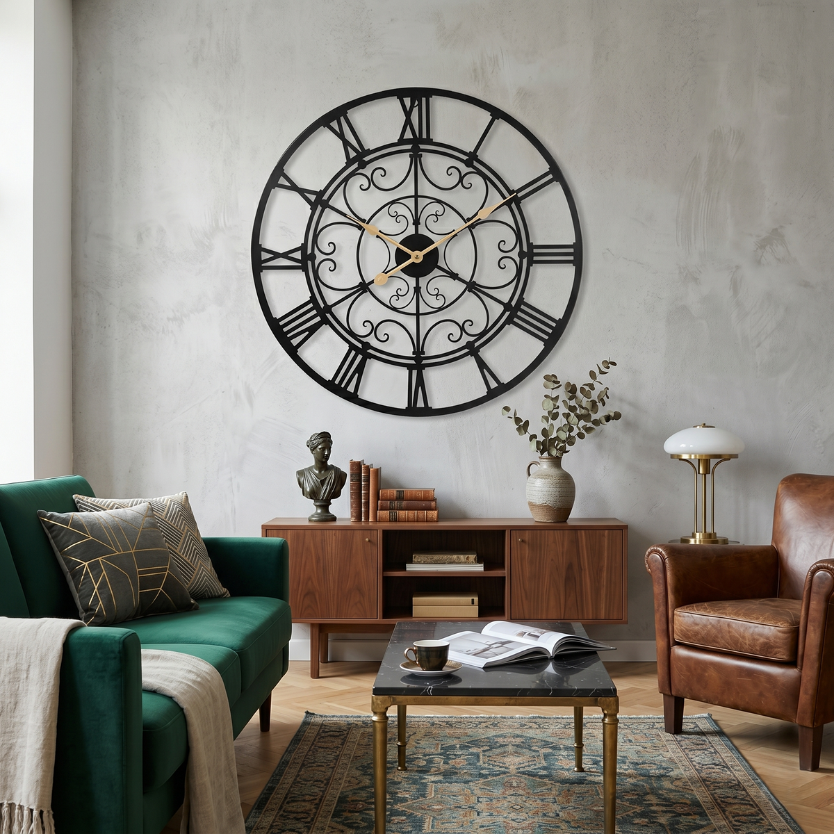 Horloge vintage métal
