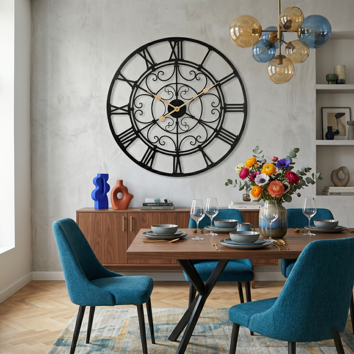 Horloge vintage métal