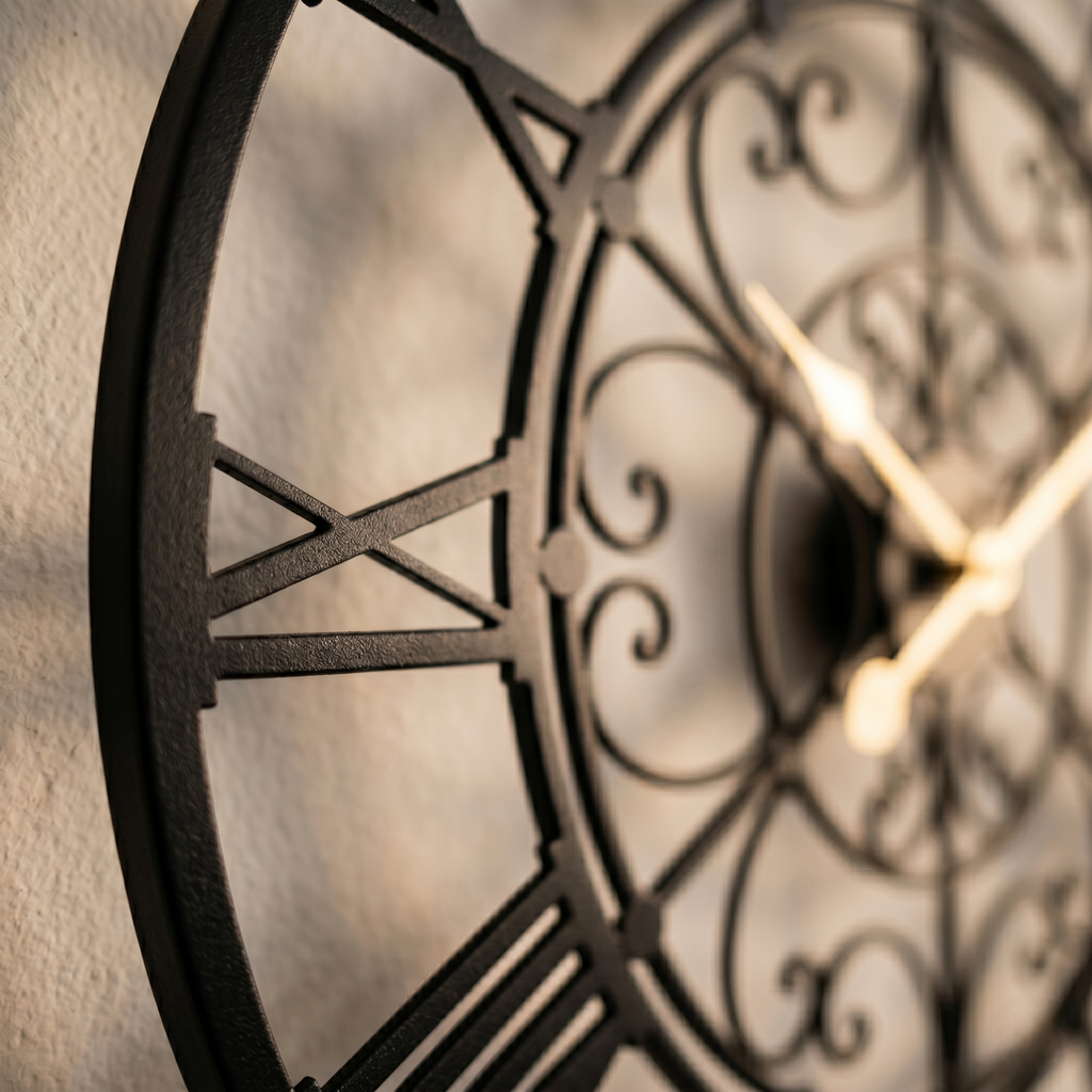 Horloge vintage métal