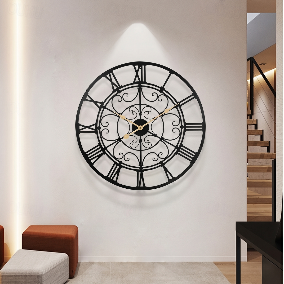 Horloge vintage métal