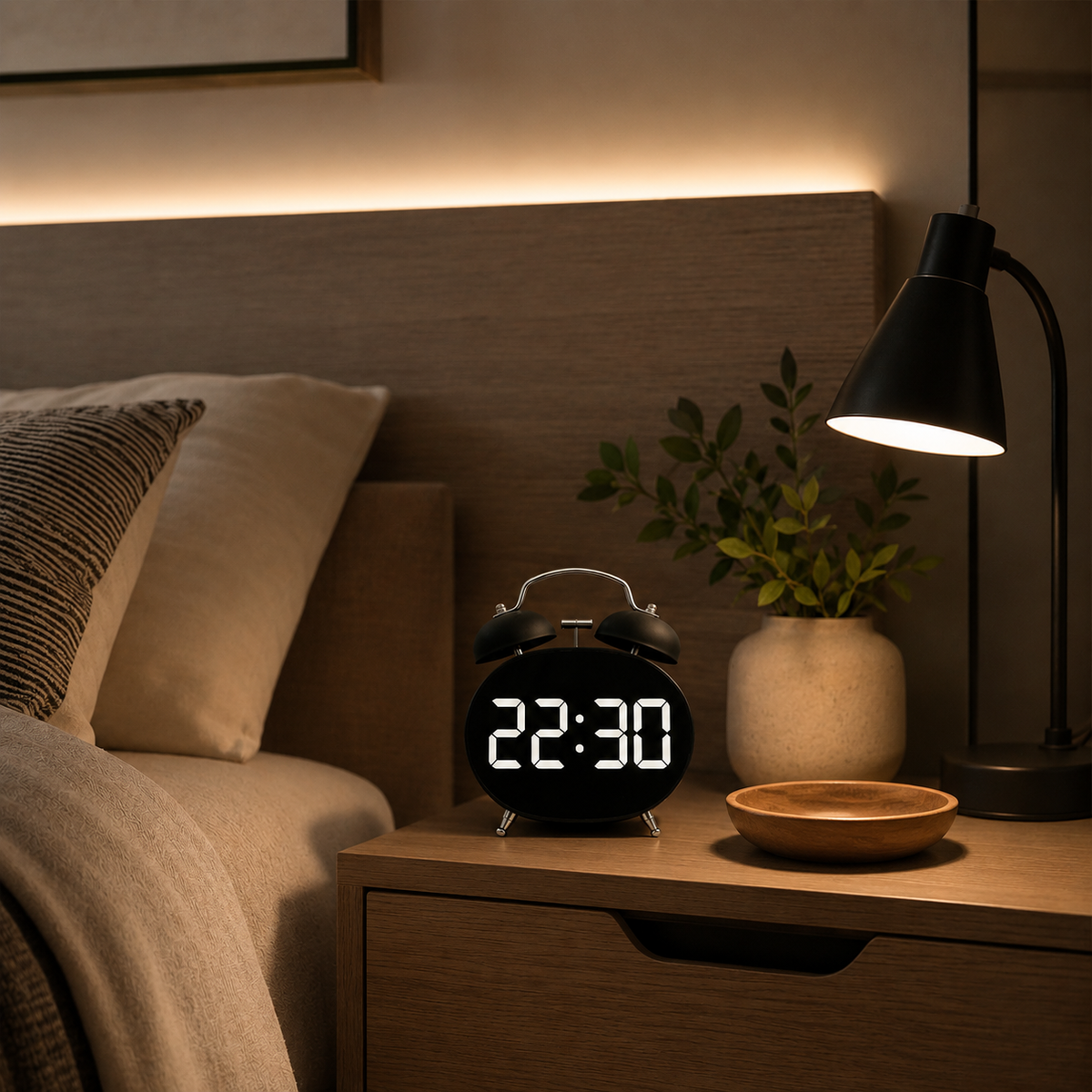 Petite horloge digitale à poser