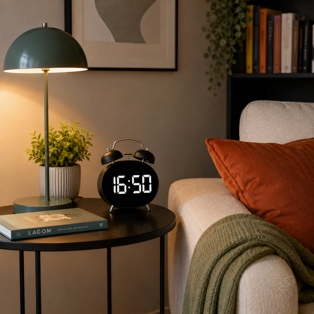 Petite horloge digitale à poser