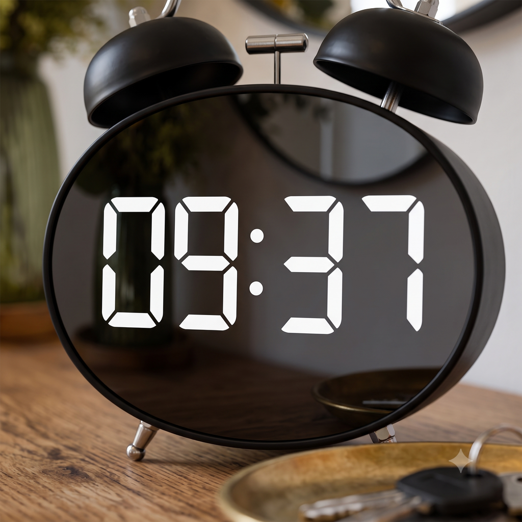 Petite horloge digitale à poser