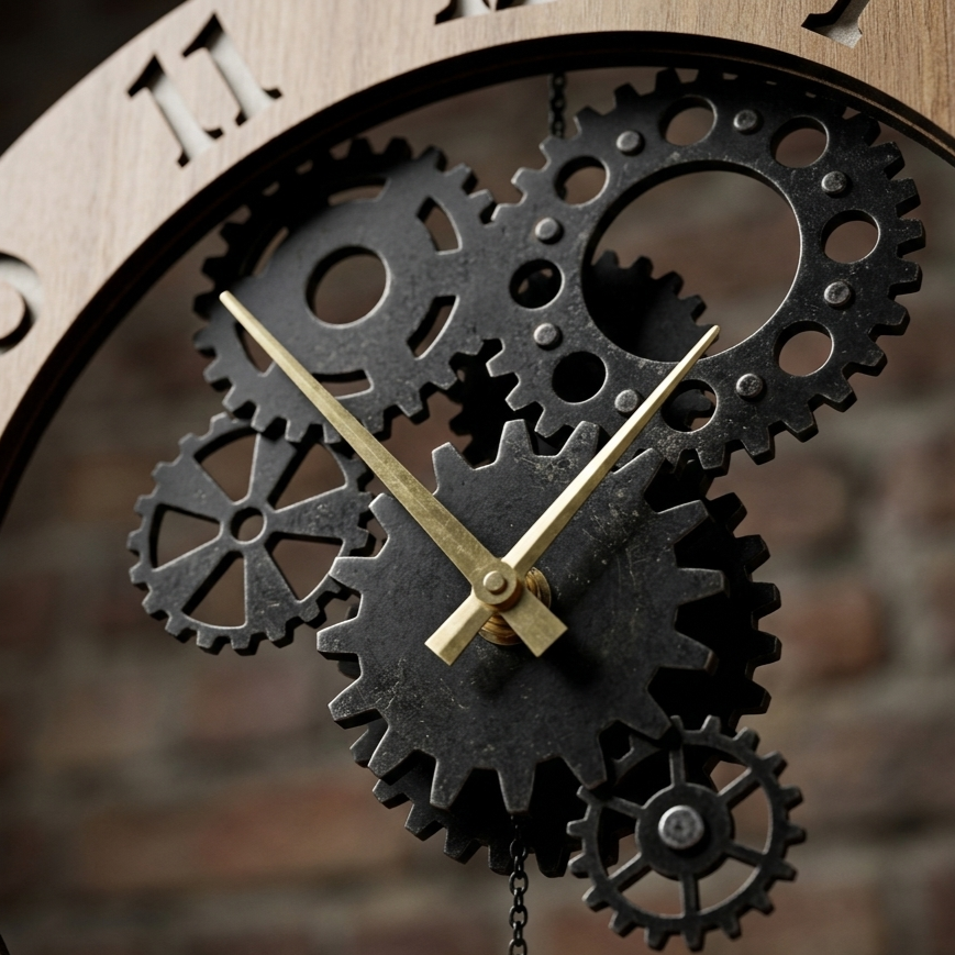 Rouage horloge industrielle