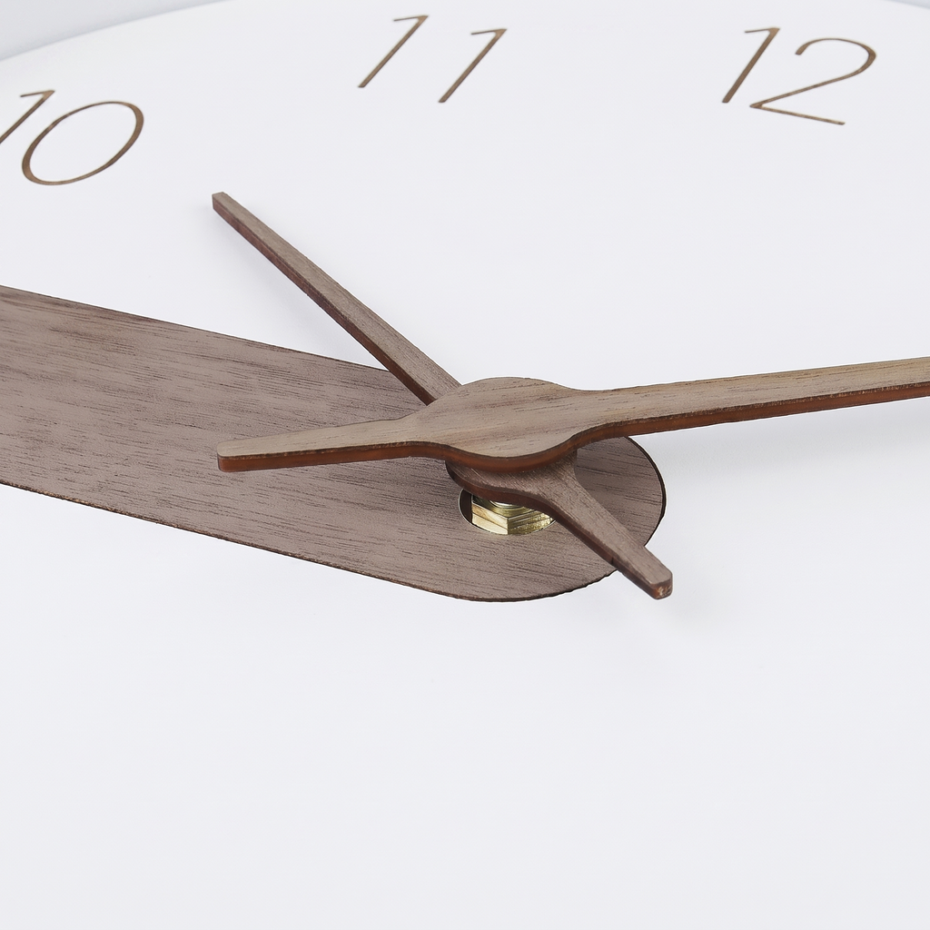 Horloge scandinave bois et blanc