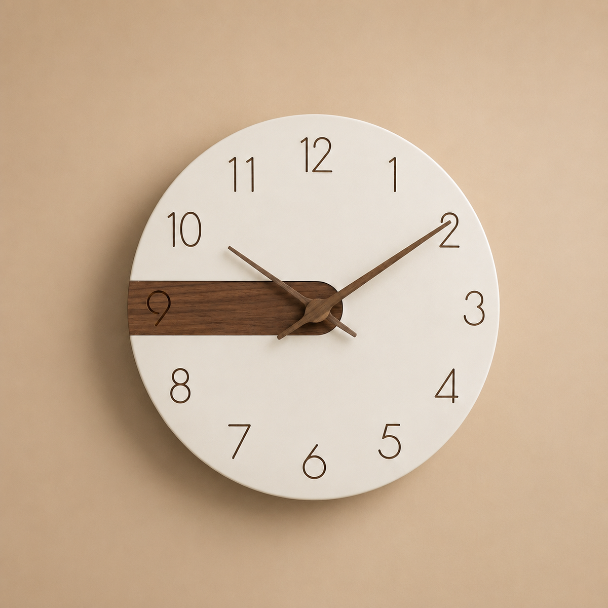 Horloge scandinave bois et blanc